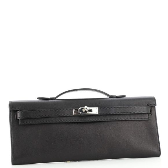 Hermes Kelly Cut Pochette Evercolor Black - Picture 3 of 7